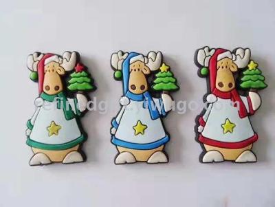 Creative new PVC Christmas fridge stickers can be customized