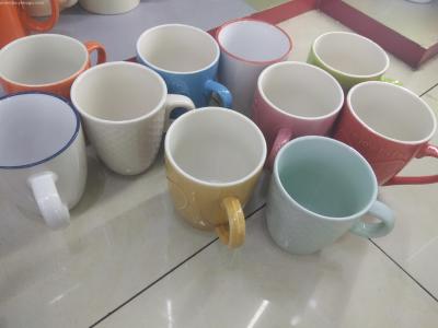 Special Offer Processing Stock Colorful Ceramic Small Bullet Colored Glaze Relief Cup Water Cup Teacup