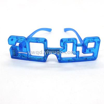 ZD Stall Toys Wholesale Creative Decorative Plastic Glasses Hot Sale 2019 New LED Goggles Toys