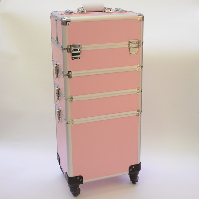 The new fashion large four-layer bar makeup box can be used for tattoo nail hair salon wanxiang makeup tool box