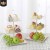 European-style three-layer fruit tray sitting room dry fruit tray dessert table set up a layer cake rack