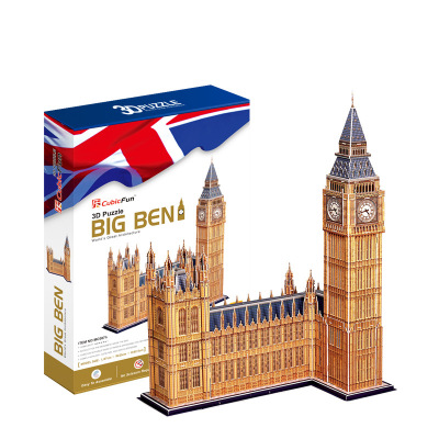 Jigsaw puzzle classic building model play with children's hand tools MC087 Big Ben London UK