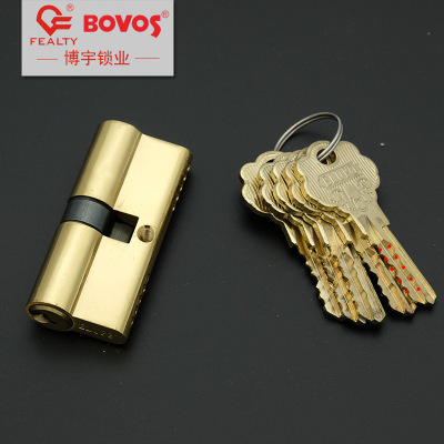 All copper high and low teeth double row teeth anti-theft lock core bo yu lock manufacturer 