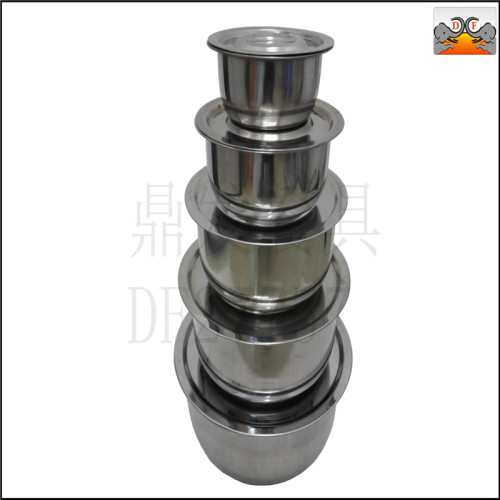 Df27757 Dingfa Stainless Steel Kitchen Hotel Supplies Tableware with Magnetic Stock Pot Thai Soup Pot 14-26cm