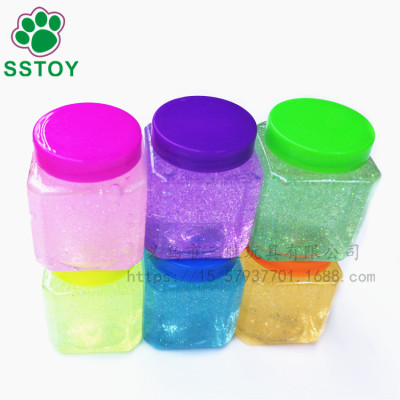 12 color gold powder color non-toxic playdough bubbling colored clay jelly crystal clay
