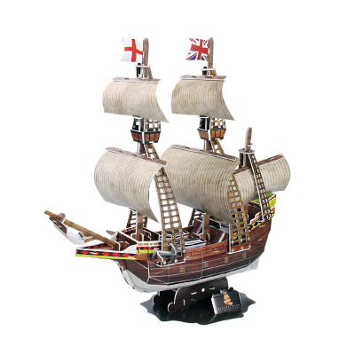 Le cube 3D puzzle children's educational toy ancient ship model mayflower T4009