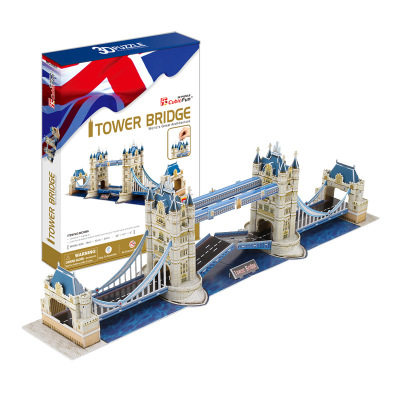 Le Cube 3D 3D Puzzle Model Children's Handmade Architecture London Twin Bridge Educational Toys Exquisite Gifts