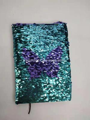 New double-sided sequins A5 notebook color sequins flip book