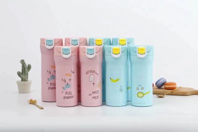New figure thermos cup bounce cover cartoon fashion 2 capacity