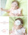 Foreign trade new baby elastic head band, white lace flower children hair band