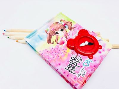 This elementary school diary children cartoon lock notebook student gifts stationery