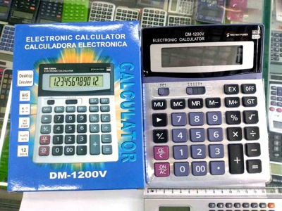 Factory Supply DM-1200V with Push Word Calculator. Supply 9.9 Yuan Chain Store