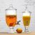 Large fruit juice bottle beverage can dessert table cold drink glass beer bottle with nozzle 1.8-4.5
