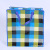 Fashion plaids printed mulch PP woven bags green moving bags, bags with large capacity wholesale