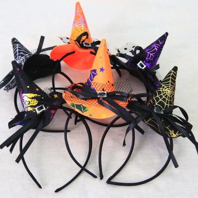 Children toy children dressed up as witches with headbands and headbands