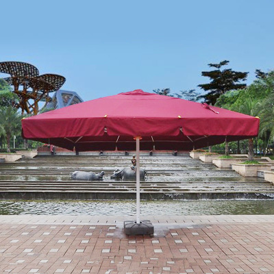 4*4 meters large outdoor garden umbrella scenic spot sunshade umbrella for recreation umbrella