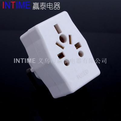 European plug conversion socket with fuse white shell