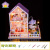 Hongda checking diy cabin toy creative home decoration assembled architectural model to send romantic purple girlfriend