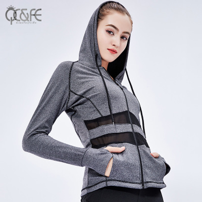New loose-fitting daily hooded blazer for fall 2018 -- the smock -- women's running yoga workout suits have long sleeves