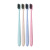 Wheat Straw Bamboo Charcoal Toothbrush Small Head Adult Four Pack Family Combination Brand New Material Soft-Bristle Toothbrush