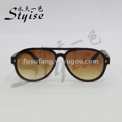 Tea frame tea leaf aviator sunglasses stylish new sunglasses 19042