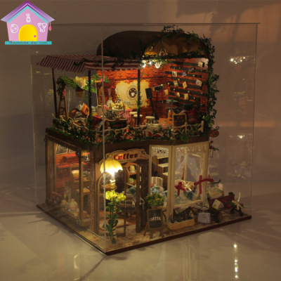 Hoomeda-DIY DIY Cottage Handmade House Creative Birthday Gift Model Dollhouse Toy Ruiya Time