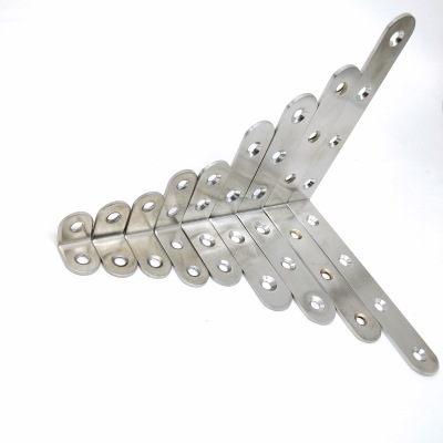 Thickened stainless steel 90 - degree Angle furniture hardware connection accessories L - type plate bracket fixed