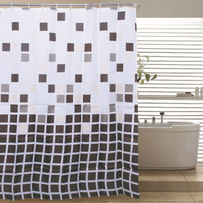 The innovative design The pattern of The checkered polyester small curtain can be customized with multi - functional curtains