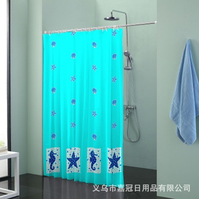 Undersea world pattern dacron sea star shower curtain deserves thickening mildew proof factory foreign trade exports