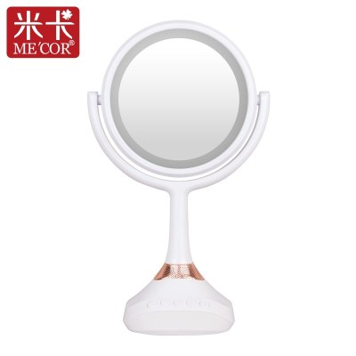 Led Make-up Mirror Desktop with Light Bluetooth Audio Princess Dressing Table Light Beauty Mirror Simple Modern