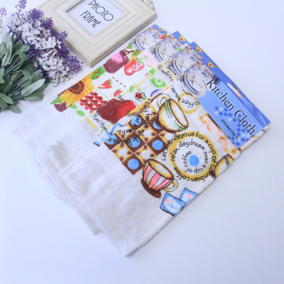 Manufacturer orders direct selling foreign trade europe-printed gift cotton ramie tea towel household articles