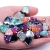 14mm 100/40pcs AB Colors Flatback Heart Shape Glue On Rhinestones Multicolor Resin Scrapbook Beads DIY Craft Wedding 