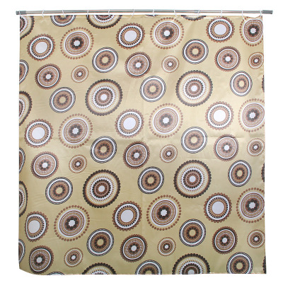 Classic irregular flower circle polyester small curtain waterproof thickened mildew proof factory foreign trade exports