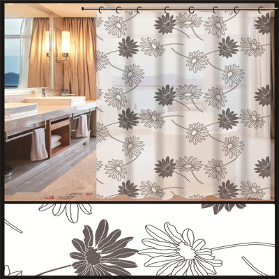 Bath curtain customization multi-functional shower curtain manufacturer direct sales support customization