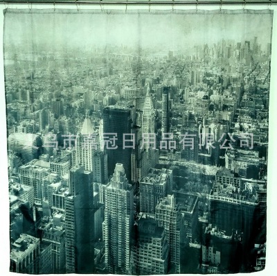 Polyester small curtain thickened, mildew proof and waterproof for European street view, New York City, USA