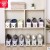3 adjustable shoe holder with a Nordic color plastic double layer shoe cabinet to hold the shoe rack