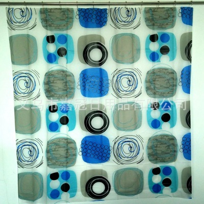 Bubble shell fine installed PEVA shower curtain environmental protection thickening and mildew proof bathroom curtain