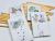 This transparent rubber notebook student cartoon diary mini pocket notebook