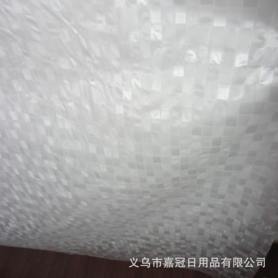 Small Translucent creative 3 d Mosaic PVC curtain, waterproof and thick, mildew resistant, environmentally friendly and she - free