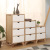 Wholesale Creative Nordic Style Simple Solid Wood Furniture Bedside Table Drawer Storage Cabinet Locker Chest of Drawers