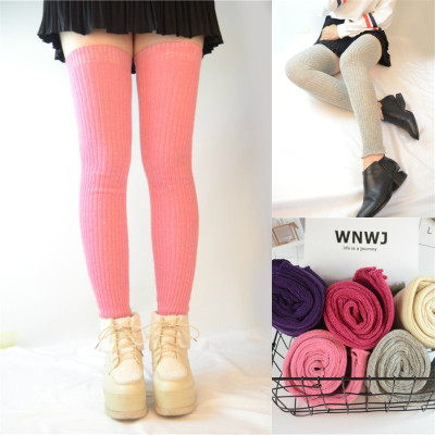 Woollen warm leg leg cover with knee extension socks