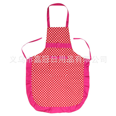 Kitchen supplies Korean printing polyester fabric apron dirt - resistant waterproof flowers to order hot sales
