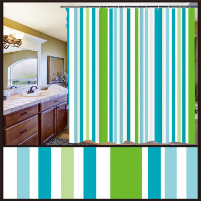 PE small curtain 2 silk foreign trade striped pattern supports to make to order