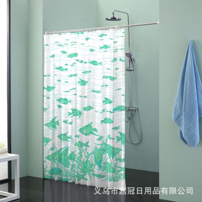 Marine in the pattern printing polyester small curtain waterproof thickening mildew proofing manufacturer foreign trade order for export