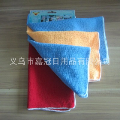 Superfine fiber plain color cleaning cloths absorb water and do not oil cleaning household cleaning cloth