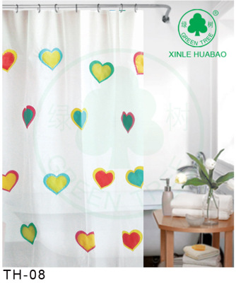The Creative bathroom curtain blubbered and thickened anti-mildew