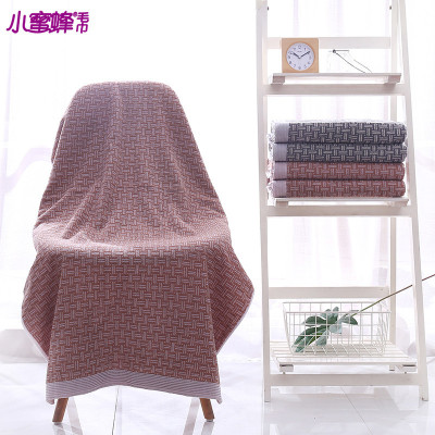 Xiaomifeng towel Bath towel with double colour piled yarn