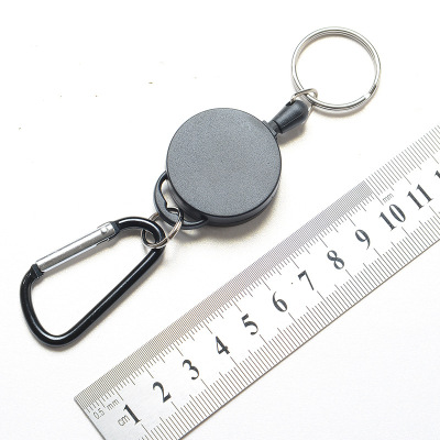 Creative easy pull key ring anti-loss anti-theft steel wire wire code climbing chain retractable key chain