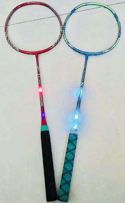 LED badminton racket light up entertainment badminton racket high quality patent products