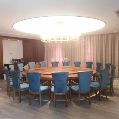 Nanjing star-class hotel real wood table club new Chinese style table and chair restaurant 20 tables